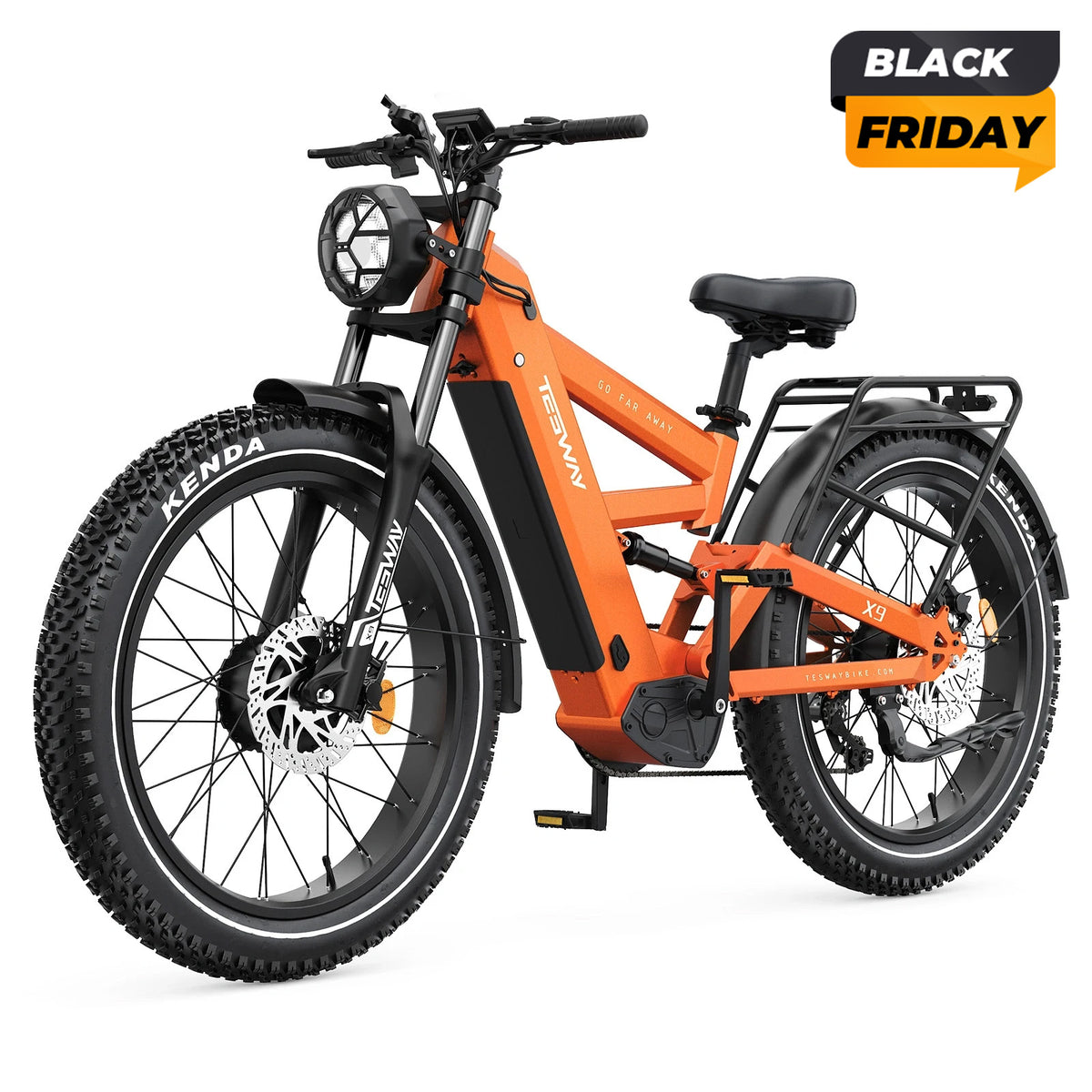 TESWAY X9 Ultra 60V Dual Motor Electric Mountain Bike - 4000W Peak Power