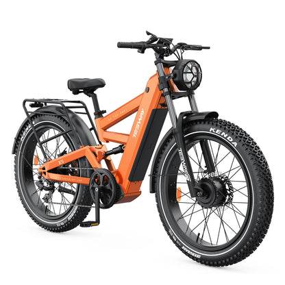 TESWAY X9 Ultra 60V Dual Motor Electric Mountain Bike - 4000W Peak Power