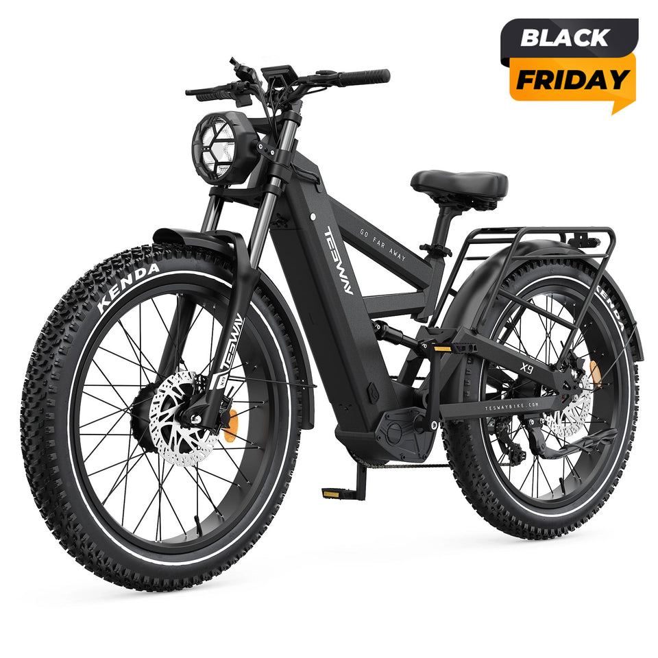 TESWAY X9 Ultra 60V Dual Motor Electric Mountain Bike - 4000W Peak Power